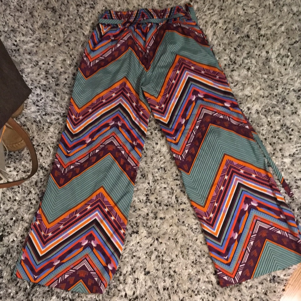 Flare Aztec print pants